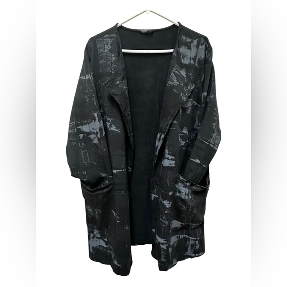 ✨ Bella Amore Cardigan Sweater Open Front Cotton Pockets Made in Italy - Picture 12 of 15